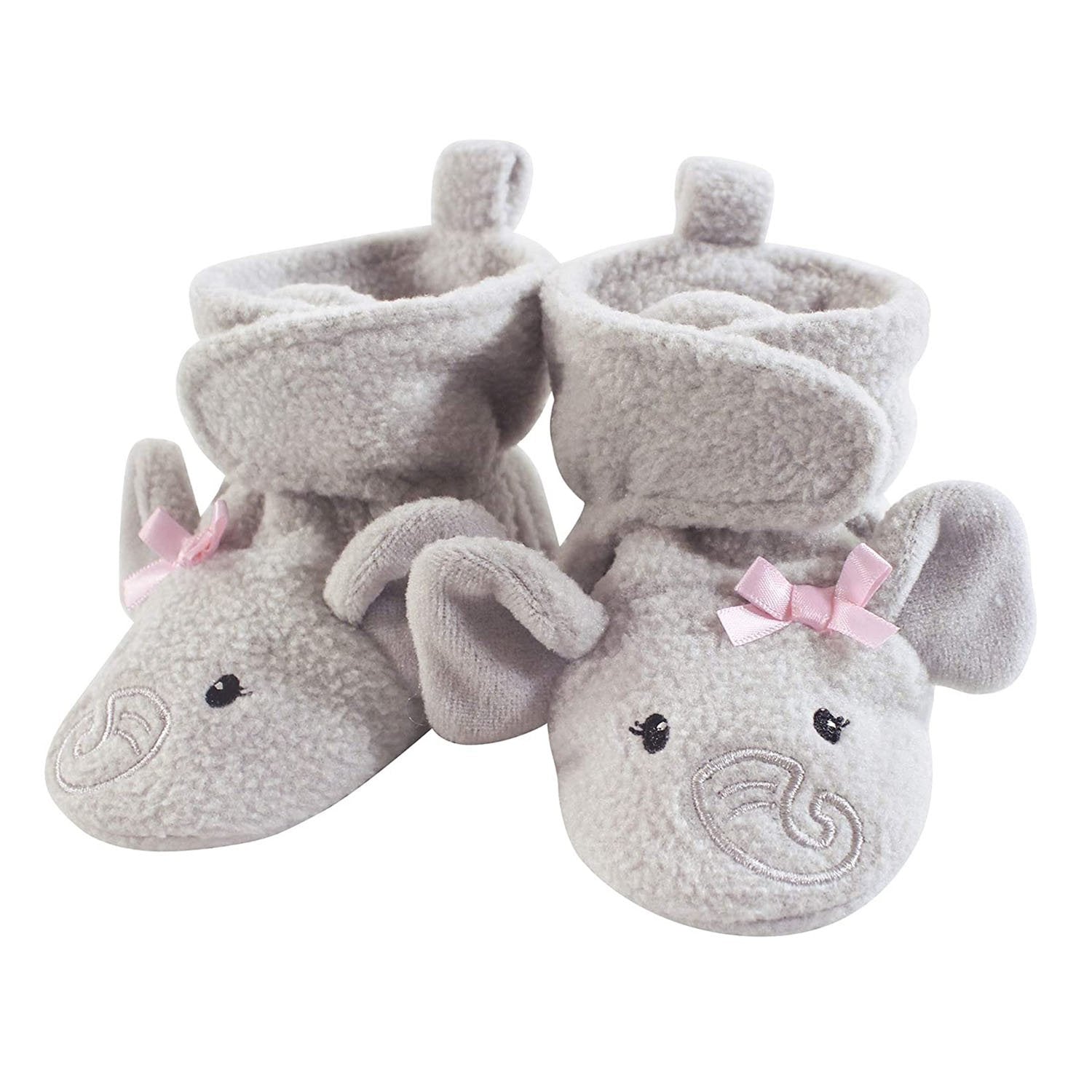 Precioso elefante 3D impreso cálido botas de felpa zapatos de bebé