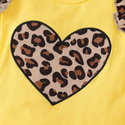 3PCS Leopard Printed Long Sleeve Baby Set