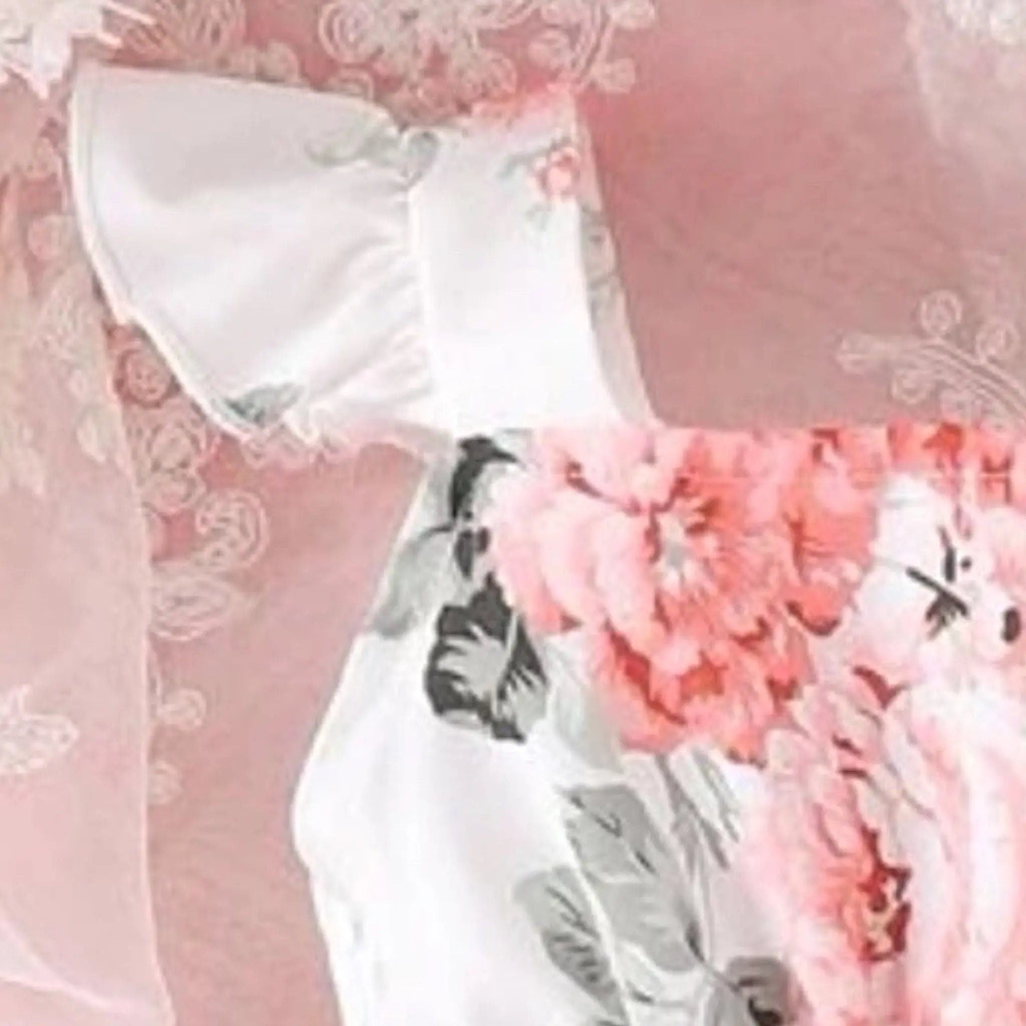 Jolie robe sans manches pour bébé à imprimé floral