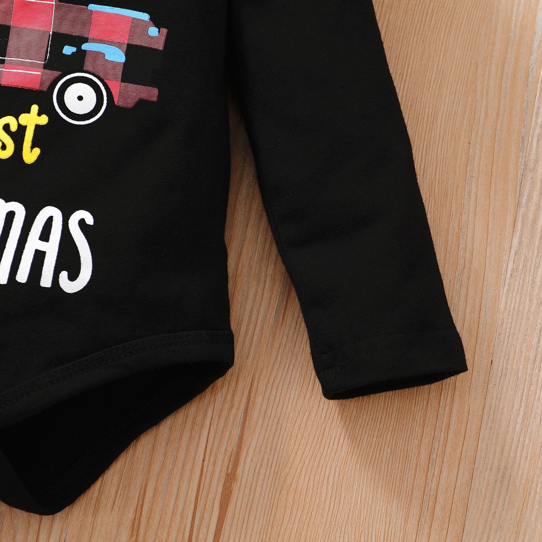 Conjunto de falda para bebé con estampado de letras My 1st Christmas de 3 piezas