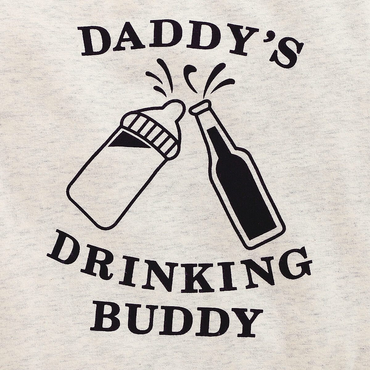 3PCS Daddy's Drinking Buddy Camouflage Printed Baby Set