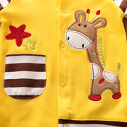 Baby Giraffe Pocket Design Jumpsuit