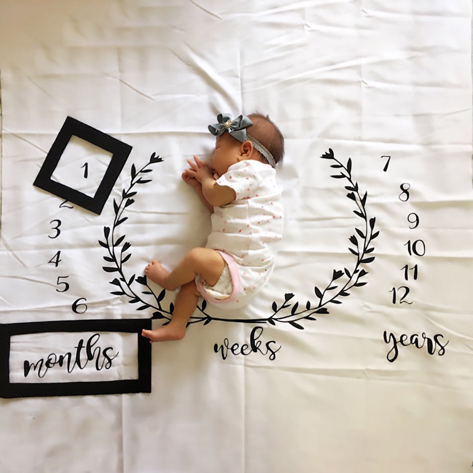 Manta para fotografía de bebé Creative Milestone 